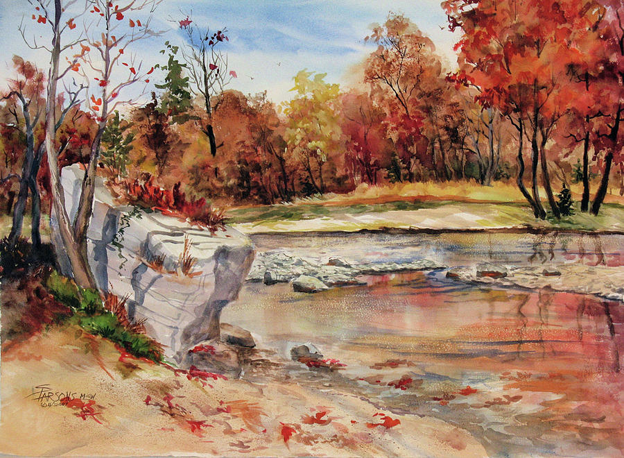 Big Rock Painting by Sheila Parsons