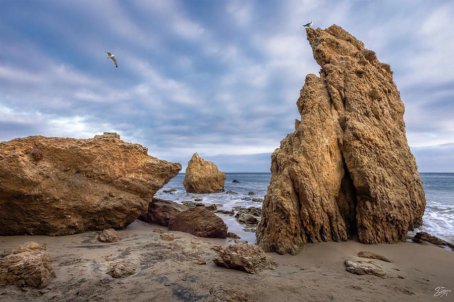 Big Rocks At El Matador Beach Photograph by Endre Balogh