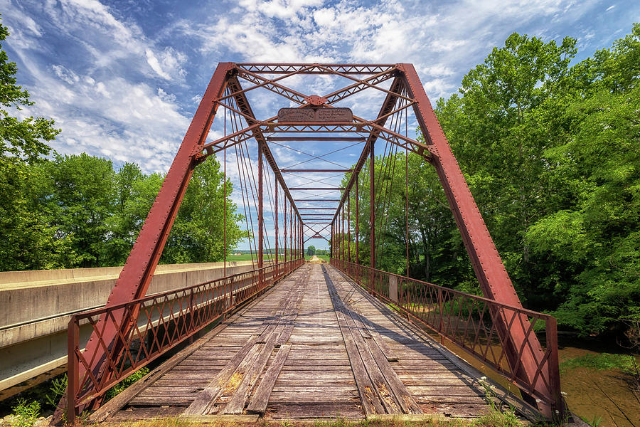 Big Rocky Fork Iron Bridge - Parke County, Indiana Photograph by Susan Rissi Tregoning