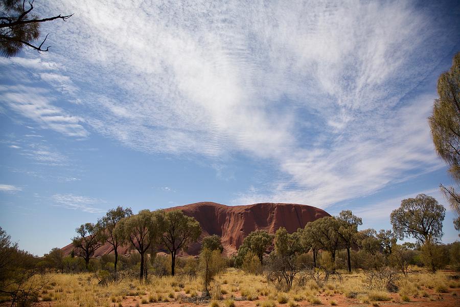 Big Sky At Uluru Photograph by Lee Stickels