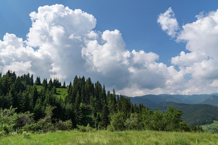 Big Sky Country - Summer Mountain Vibe with Spectacular Clouds Photograph by Georgia Mizuleva