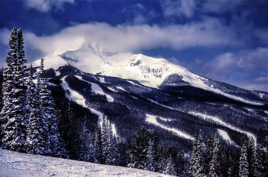 Big Sky, Lone Peak Montana circa 1980 Photograph by Peter Herman
