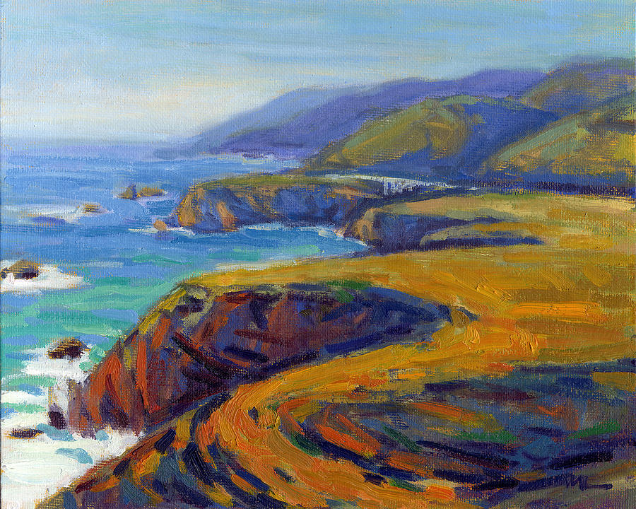 Big Sur Remembered Painting by Konnie Kim