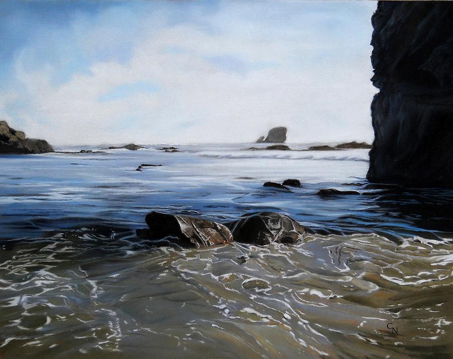 Big Sur Painting - Big Sur Blues by Cecilia Nutley