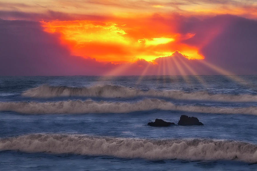 Big Sur CA Sunset Photograph by Susan Candelario