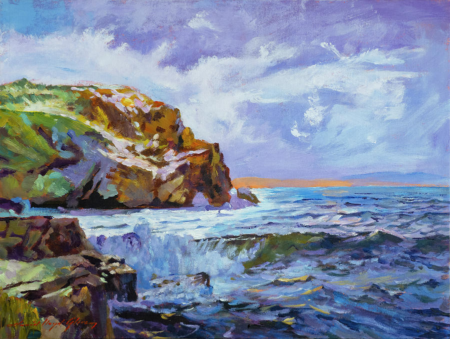 Big Sur Coast Painting by David Lloyd Glover