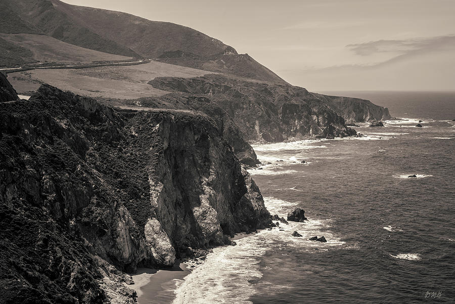 Nature Photograph - Big Sur Coast III Toned  by David Gordon