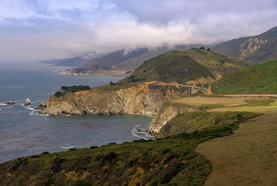 Big Sur in the California coastline and the Pacific ocean. Photograph ...