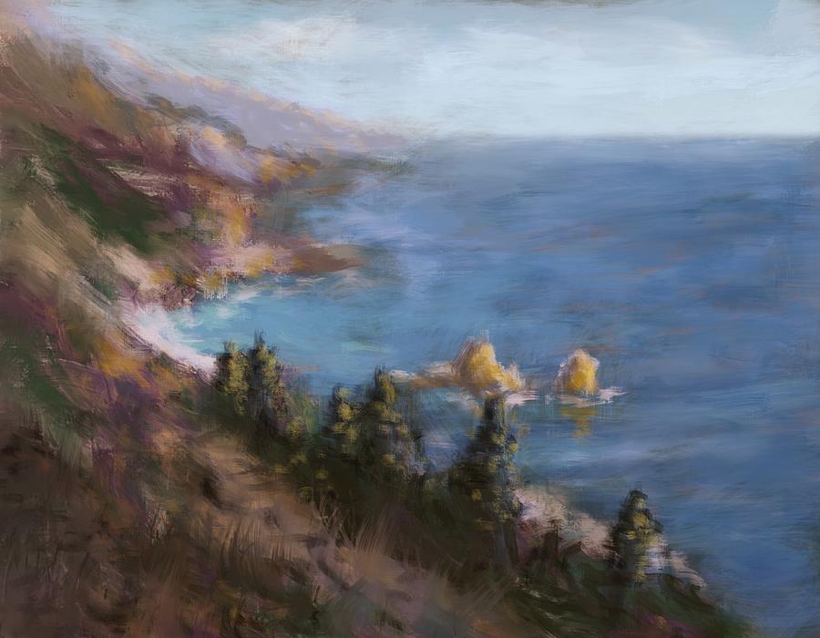 Big Sur Painting by Larry Whitler