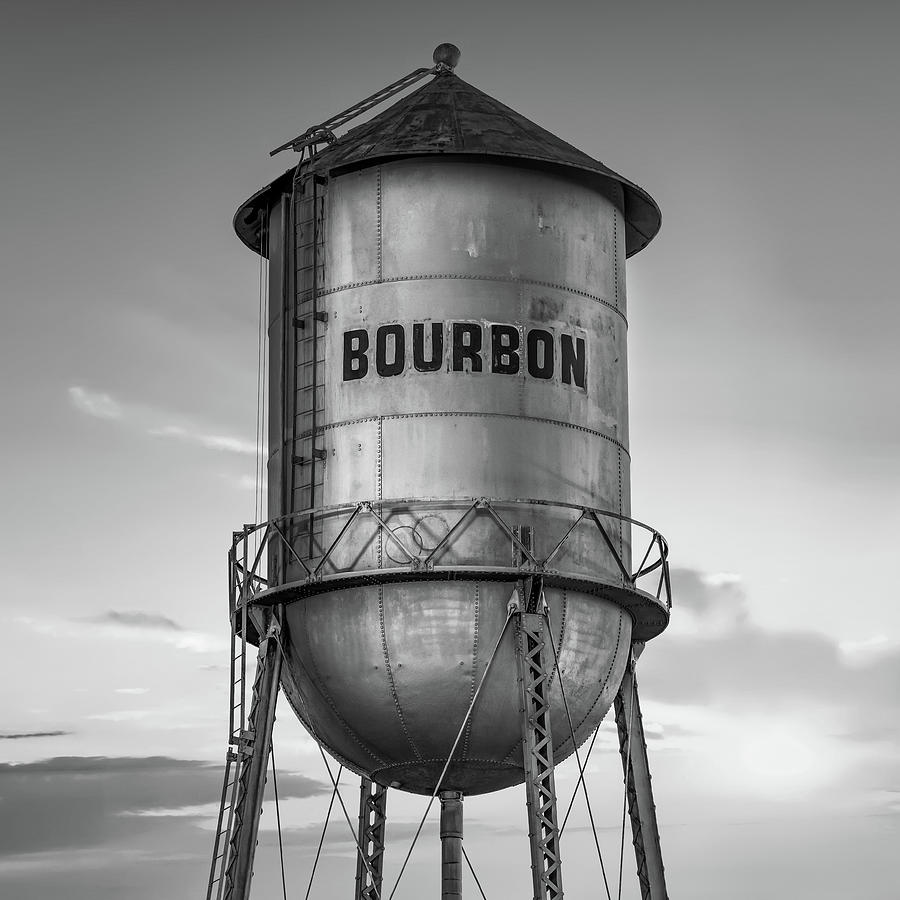 Big Tank of Bourbon - Black and White Photograph by Gregory Ballos