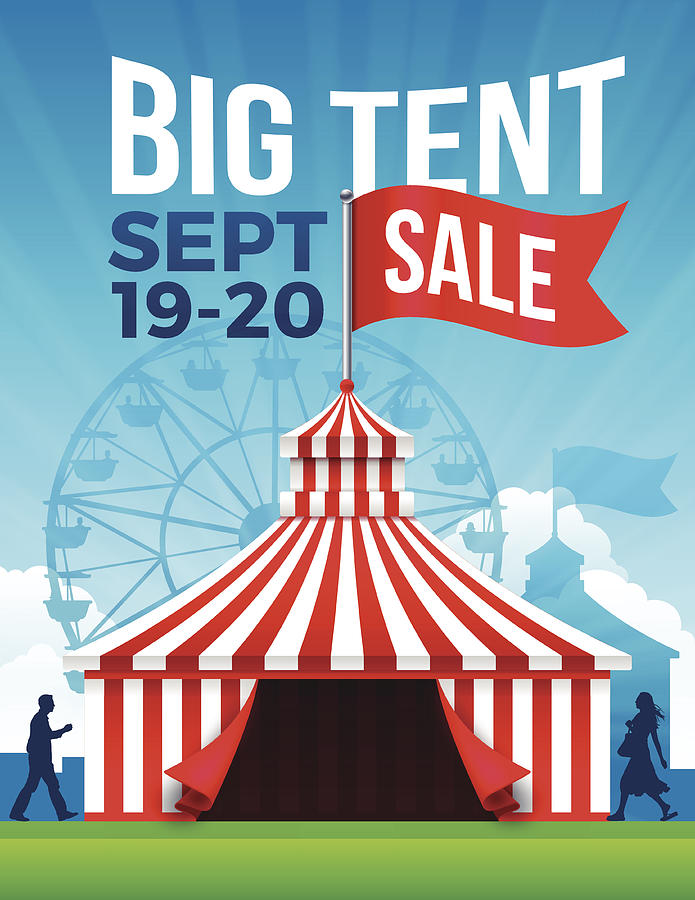Big Tent Sale Drawing by Filo