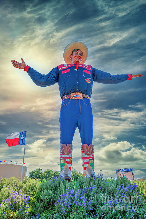 Big Tex Photograph by Charles Dobbs