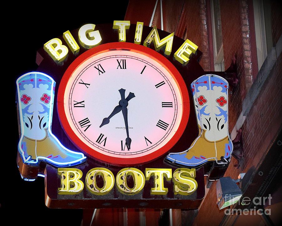 Nashville Photograph - Big Time Boots by Betsy Warner
