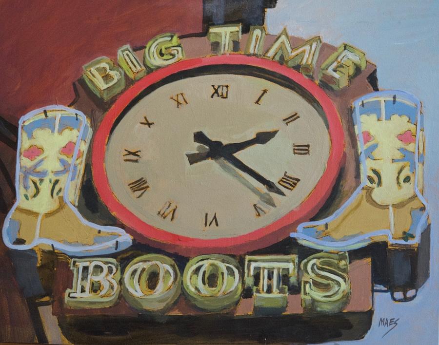 Big Time Boots Painting by Walt Maes
