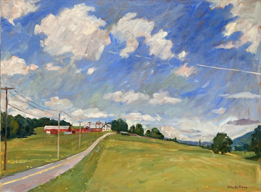 Big View/Berkshires Landscape Painting Painting by Thor Wickstrom