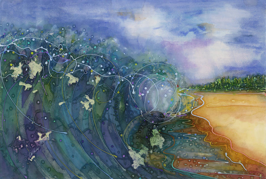 Big Wave Painting by Anne Hanley