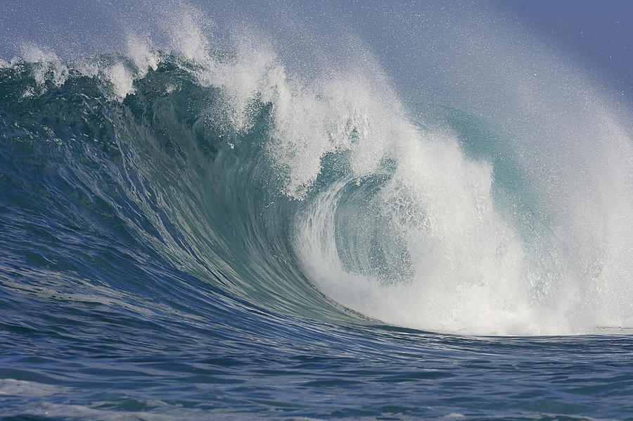 Big Wave at the North Shore of Oahu. Photograph by Martin Ruegner
