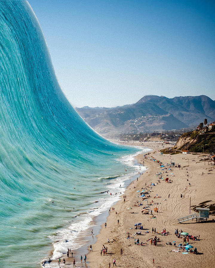 Big Wave Digital Art by Swissgo4design