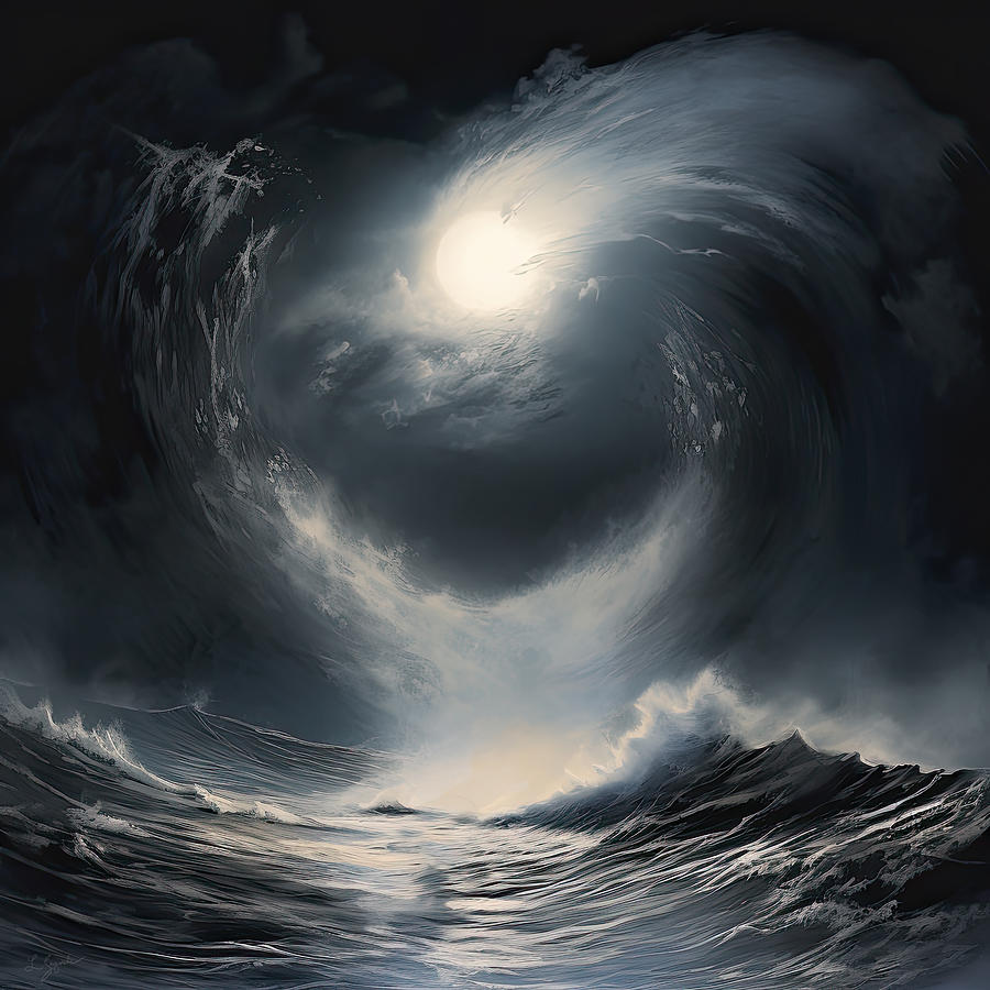 Big Waves Art - Ocean Of Dreams Painting by Lourry Legarde