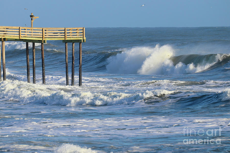 Big Waves at Kitty Hawk 7389 Photograph by Jack Schultz
