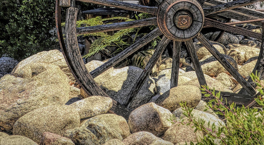 Big Wheel In Kernville Small Photograph