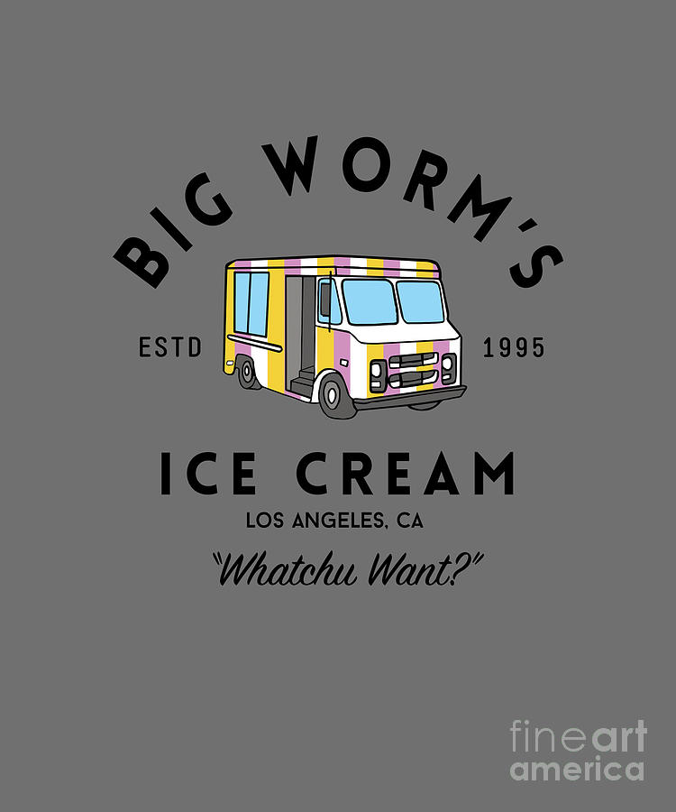 Big Worms Ice Cream Painting by Handsley Nguyen - Fine Art America