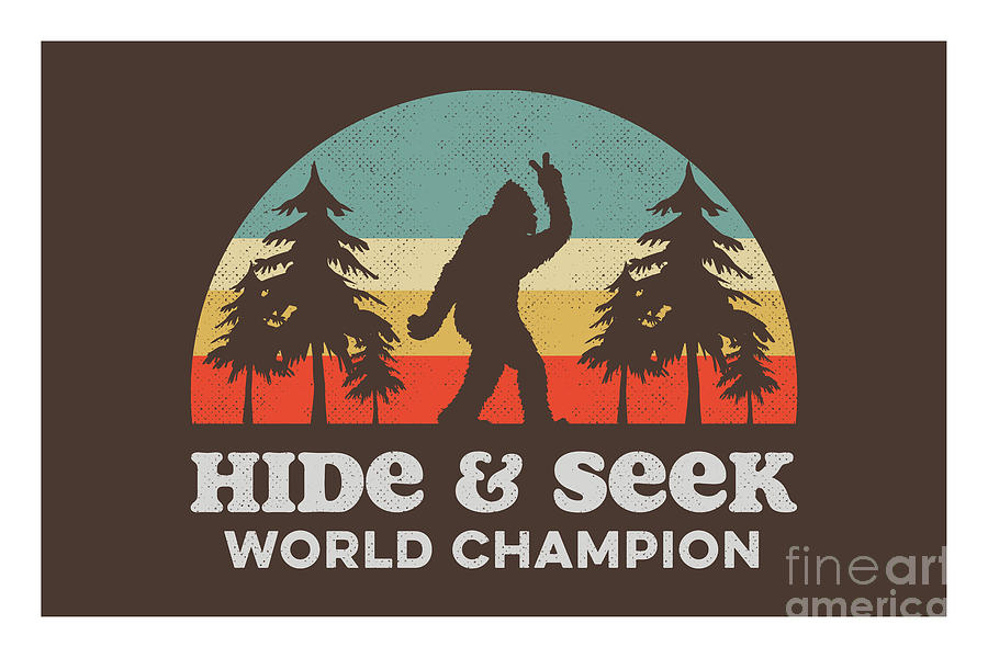 Bigfoot Hide And Seek World Champion Digital Art By Tingsy Studio
