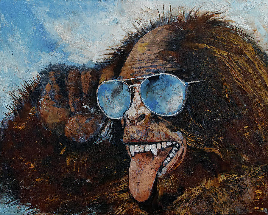 Bigfoot Painting by Michael Creese