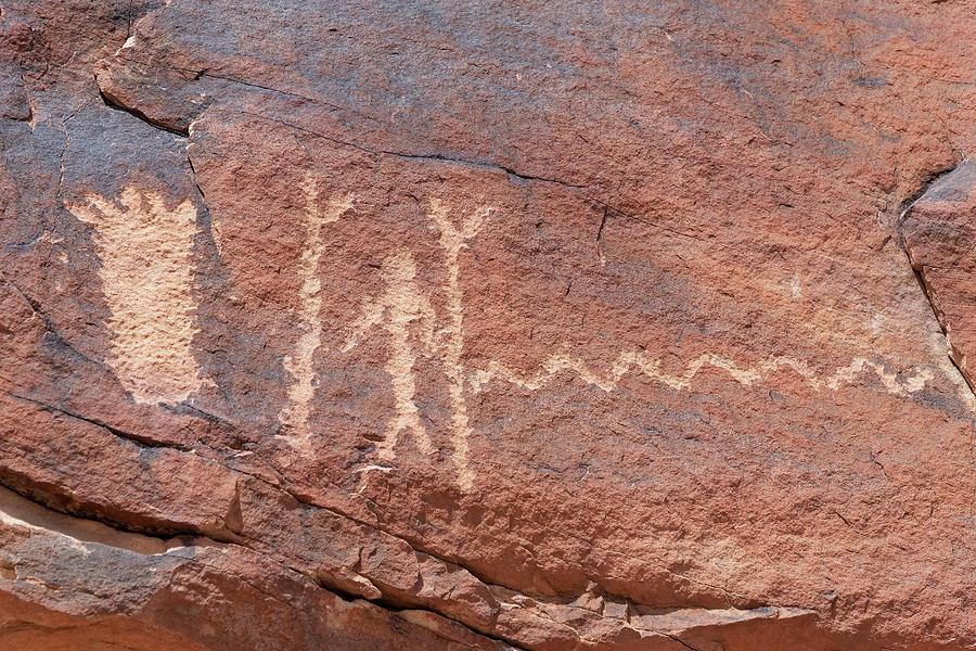 Bigfoot Petroglyph Photograph by James Marvin Phelps