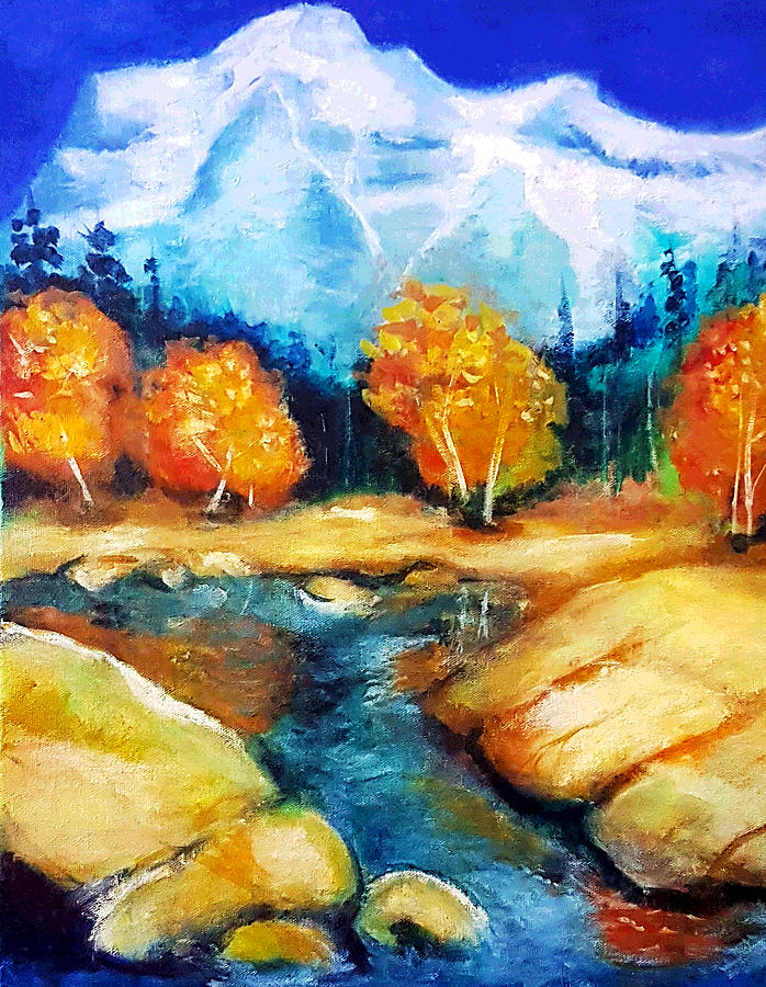 Bigfoot River Painting by Rose Lewis