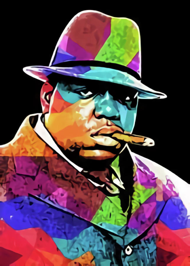 Biggie Smalls Pop Art Digital Art By Freddie Allan - Pixels