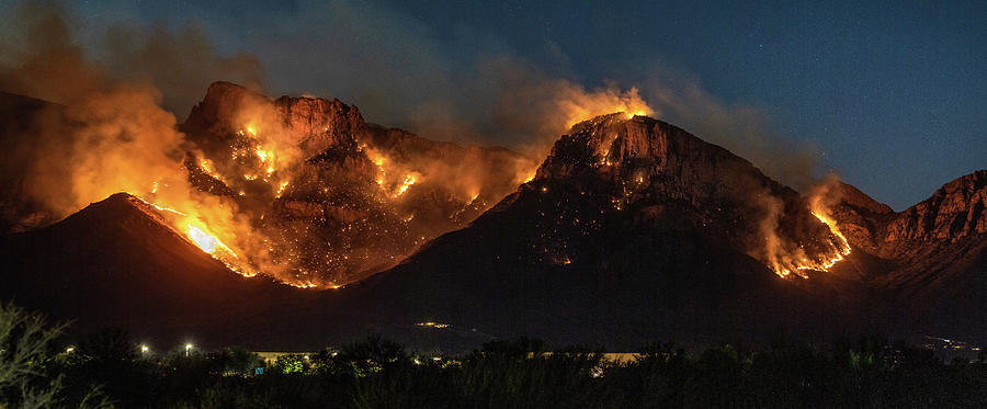 Bighorn Fire Burns Near Tucson Photograph by James Capo