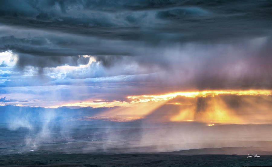 Bighorn Valley Storm Wyoming Photograph by Leland D Howard