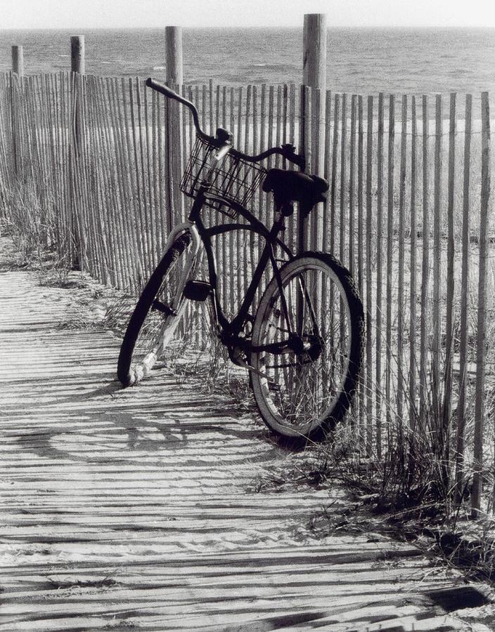 Bike and Fence Photograph by Liza Dey