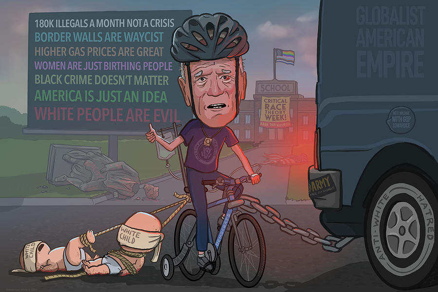 Bike Ride with Joe Biden Digital Art by Emerson