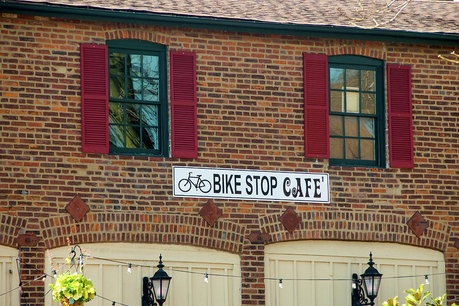 Bike Stop Cafe Photograph by Steve Stuller
