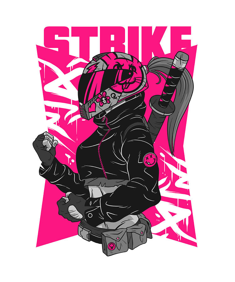 Biker Girl Gift For Motorcyle Lover Women Ninja Fan Strike Quote Girly ...