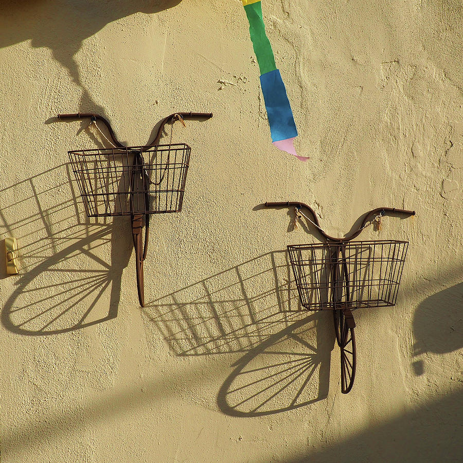 Bikes and baskets Photograph by Luz Resto