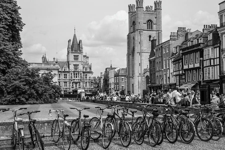 Bikes at Cambridge University England Photograph by John McGraw