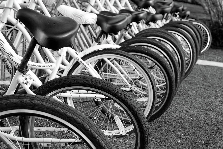 Bikes in Black and White Photograph by Kathi Isserman - Fine Art America