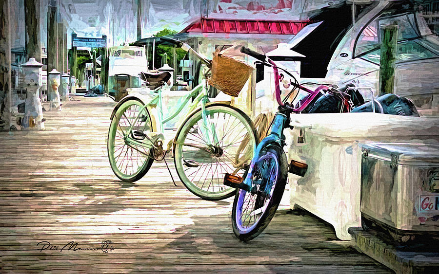 Bikes On The Dock Digital Art by Phil Mancuso