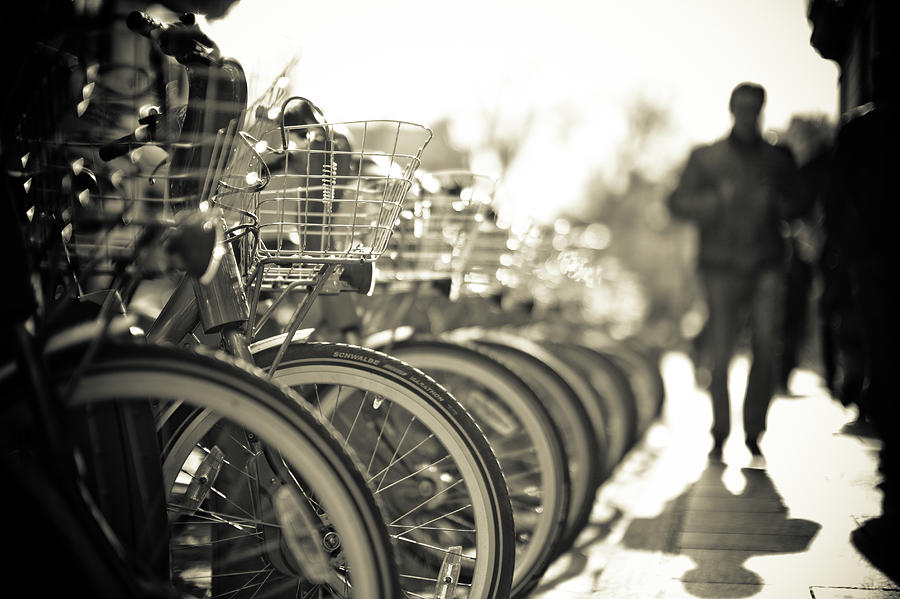Bikes, Paris Photograph by Eugene Nikiforov