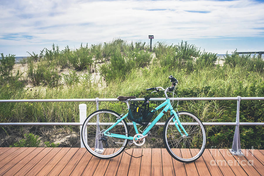 Biking on the Boardwalk Photograph by Colleen Kammerer