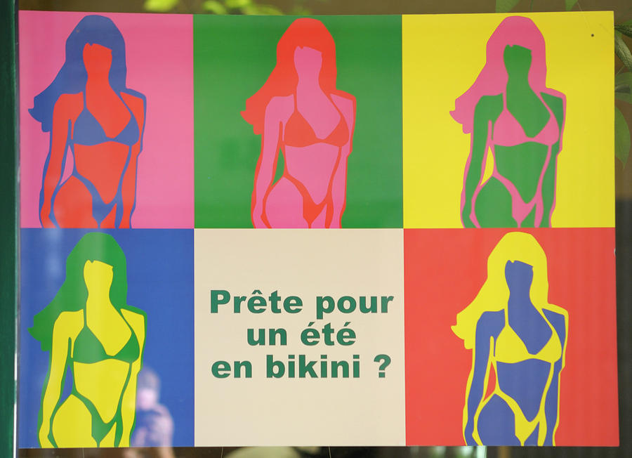 Bikini poster, Aix-en-Provence, France Photograph by Kevin Oke