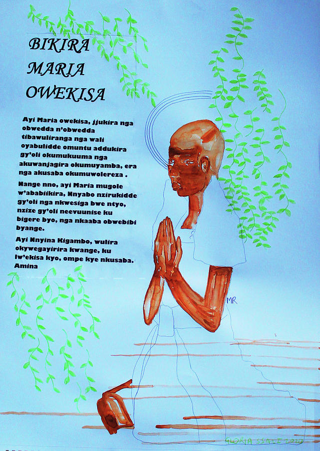Bikira Maria Owekisa  Painting by Gloria Ssali
