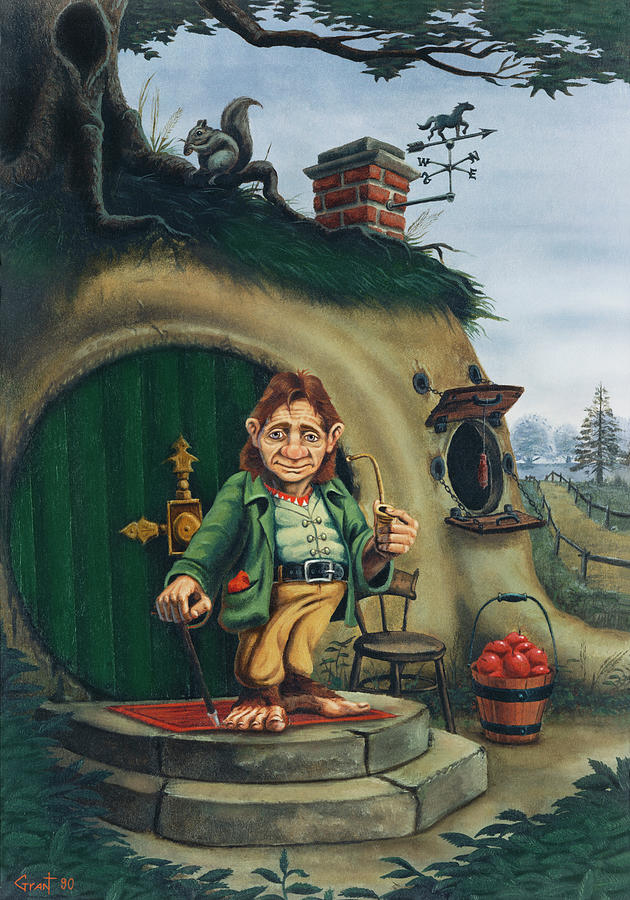 Bilbo Painting by David Grant