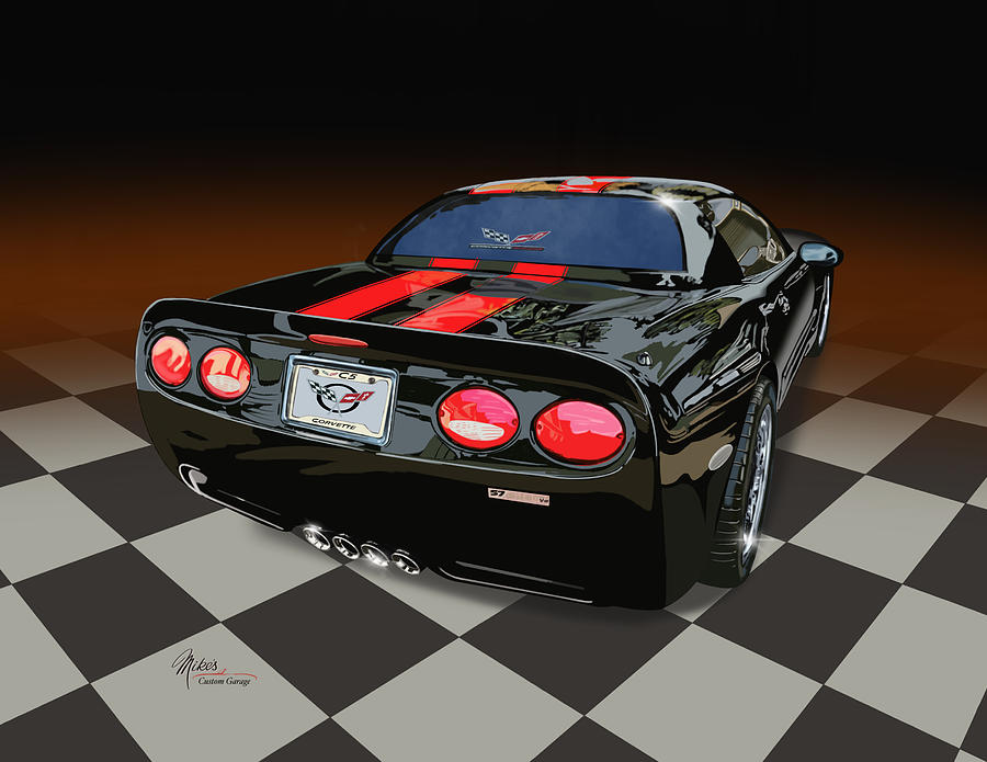 Bill Browns C5 Corvette Digital Art by Michael Voth Fine Art America