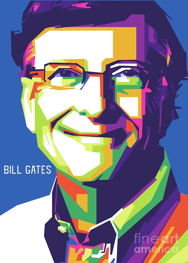 Cartoon art #4 Bill Gates - HA Digital Arts