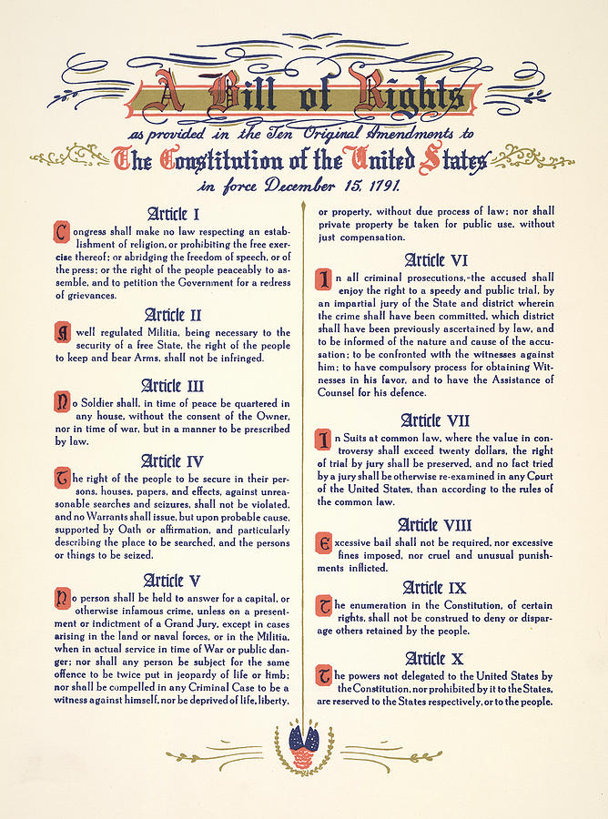 Bill of Rights Digital Art by Gary Grayson | Fine Art America