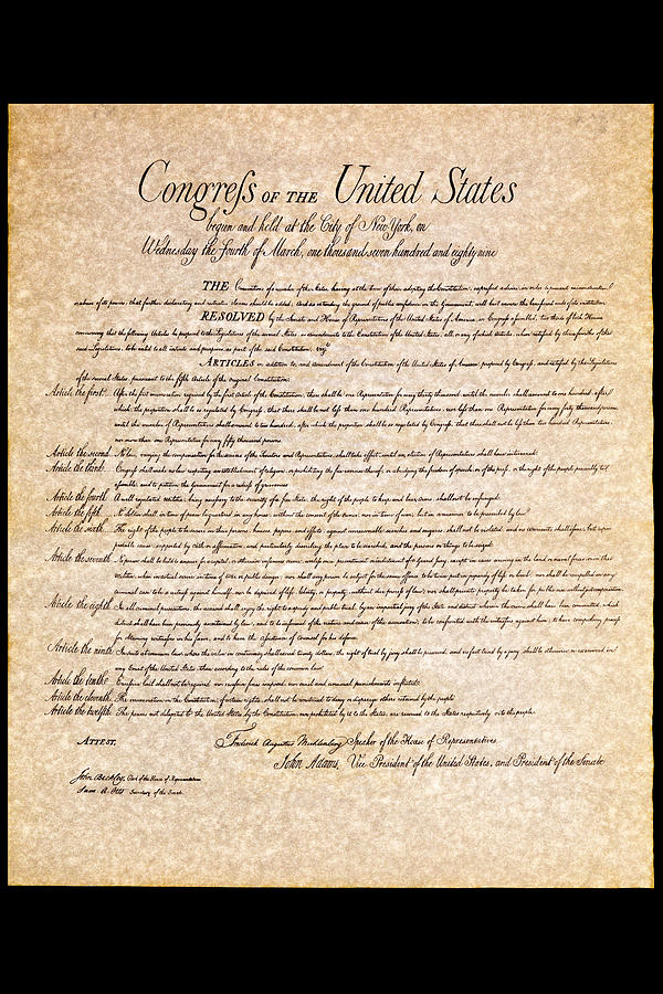 Bill of Rights Photograph by Jack R Perry
